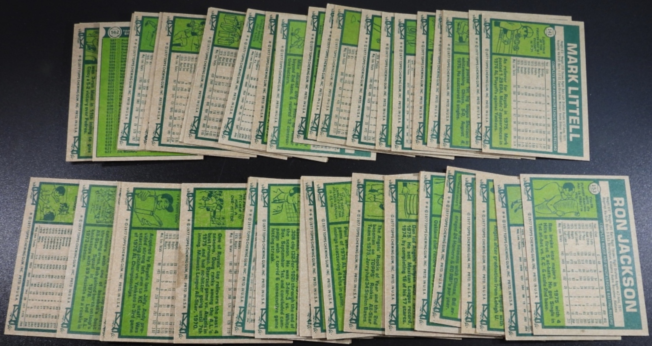 Lot of 50 Topps Baseball Cards, 1970s