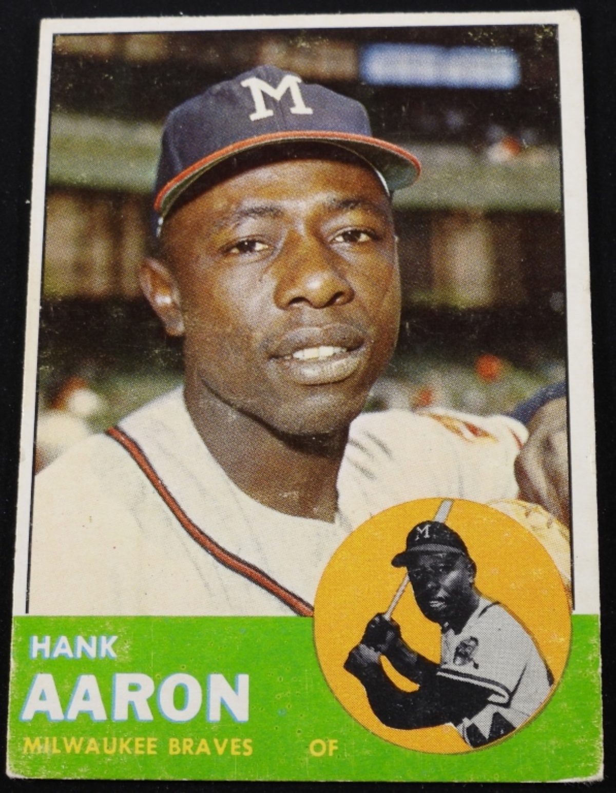 1963 Topps Hank Aaron #390 Baseball Card