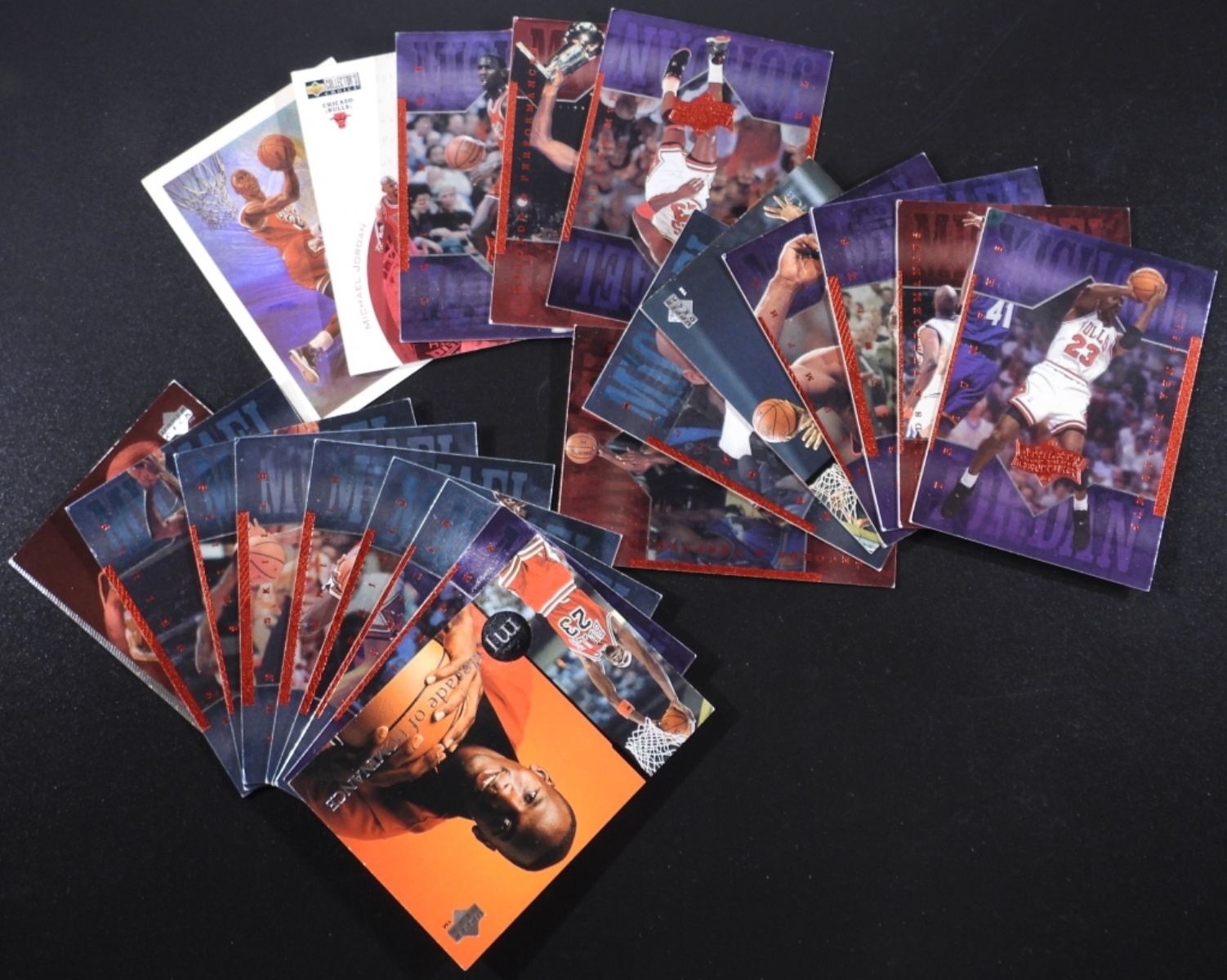 22 Michael Jordan 1990s Trading Cards Lot
