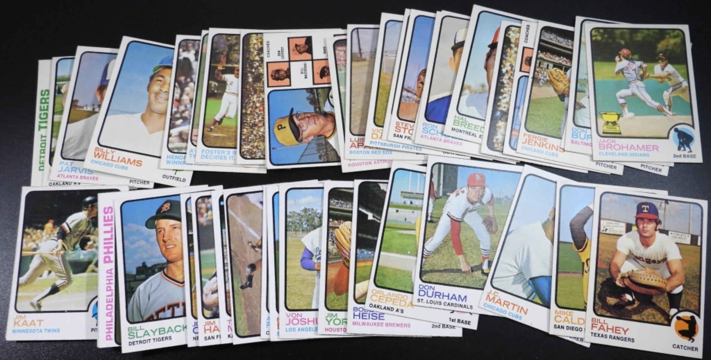 Lot of 50 1970s Baseball Cards Mixed