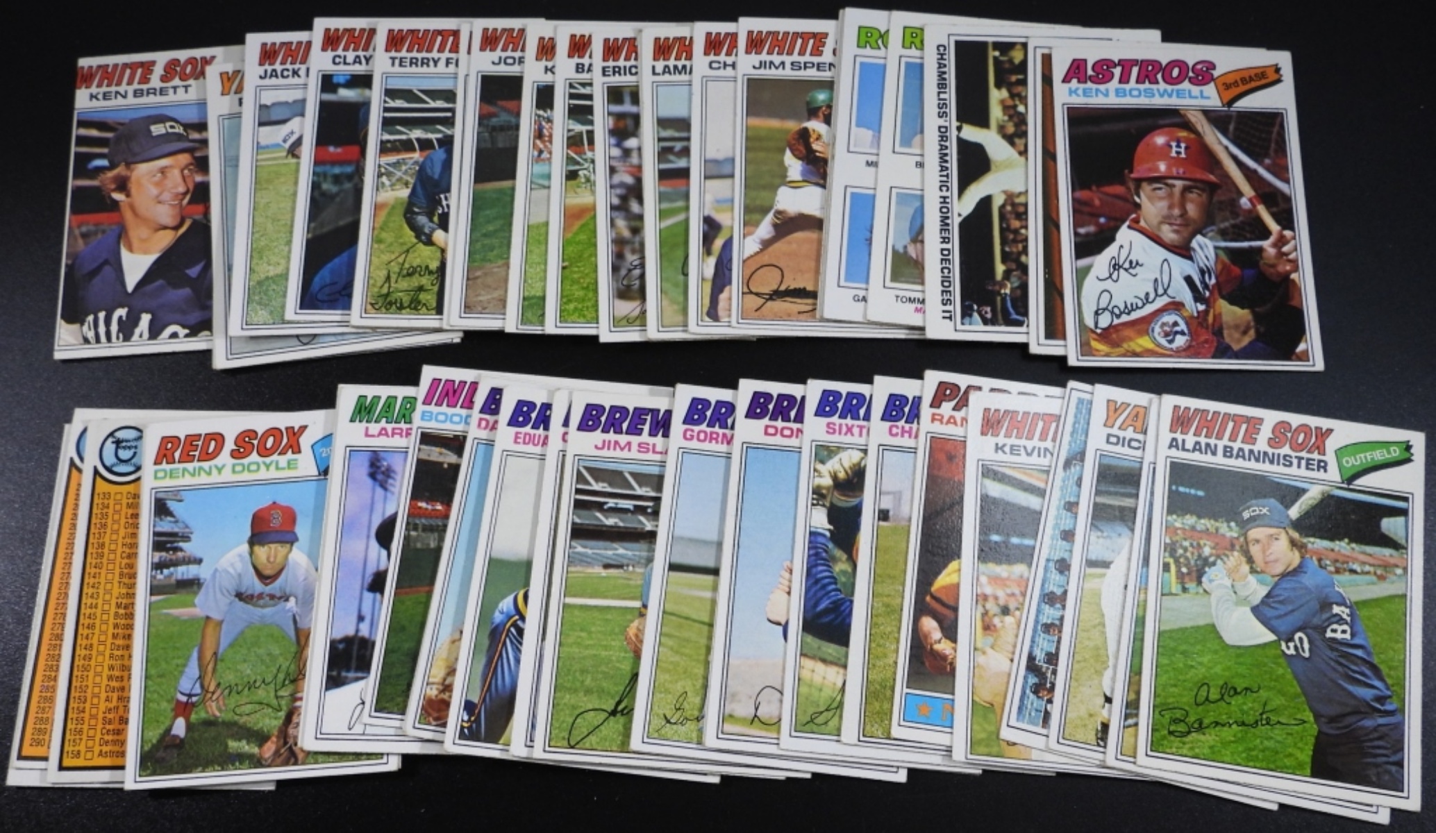 Lot of 50 Topps Baseball Cards, 1970s