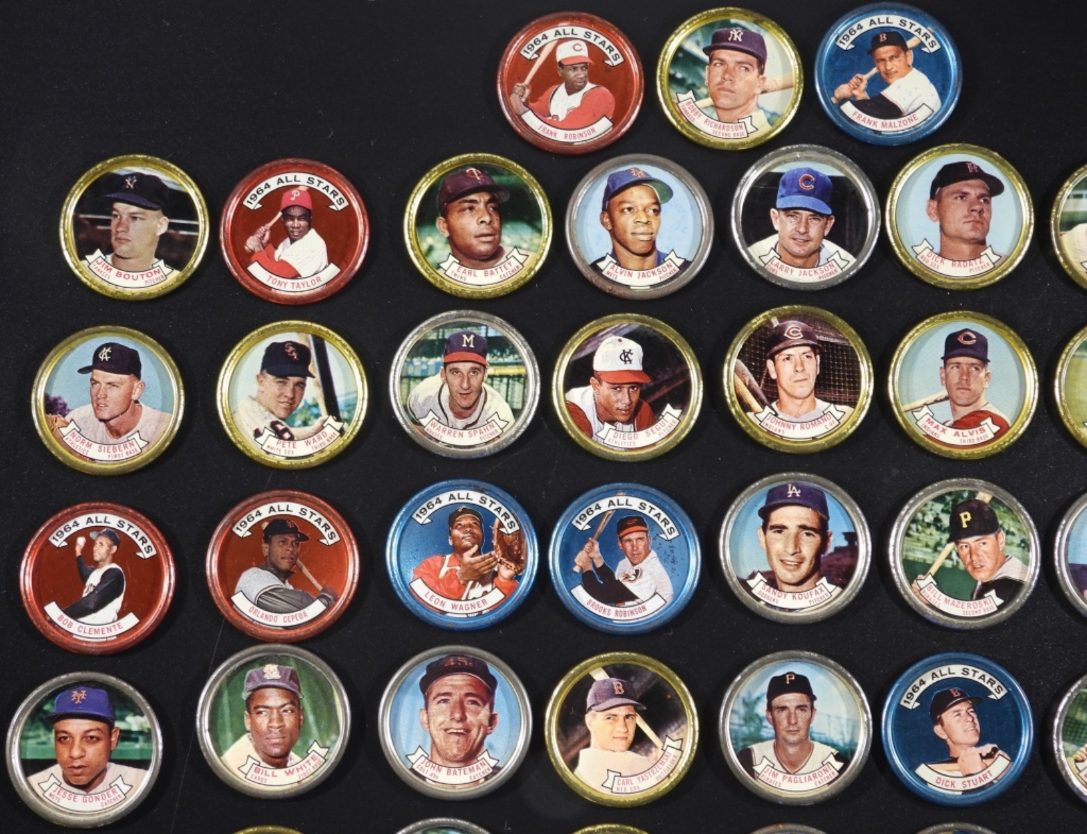 1964 Topps Baseball Coins, Set of 43