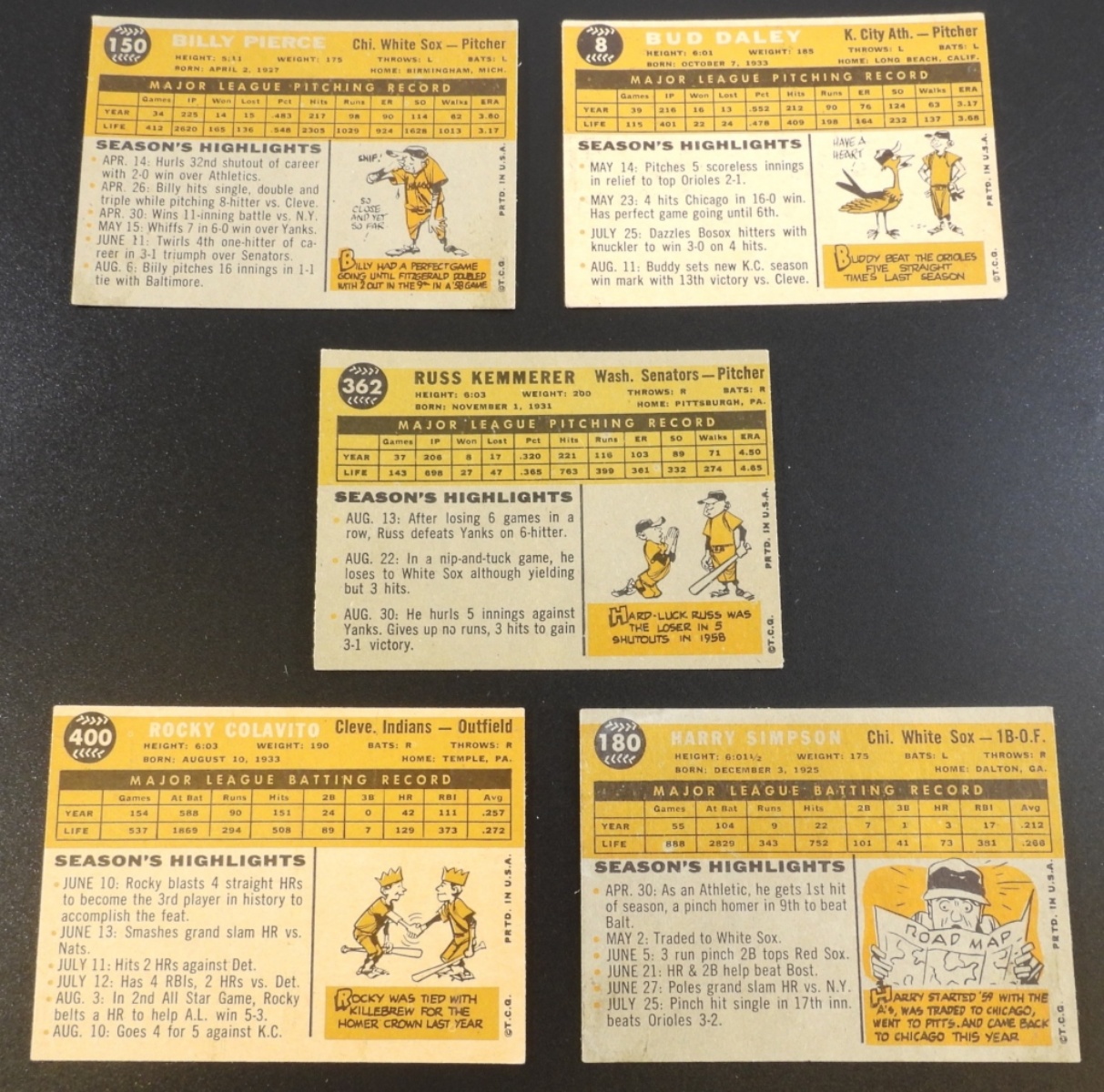 1960s Baseball Cards Lot