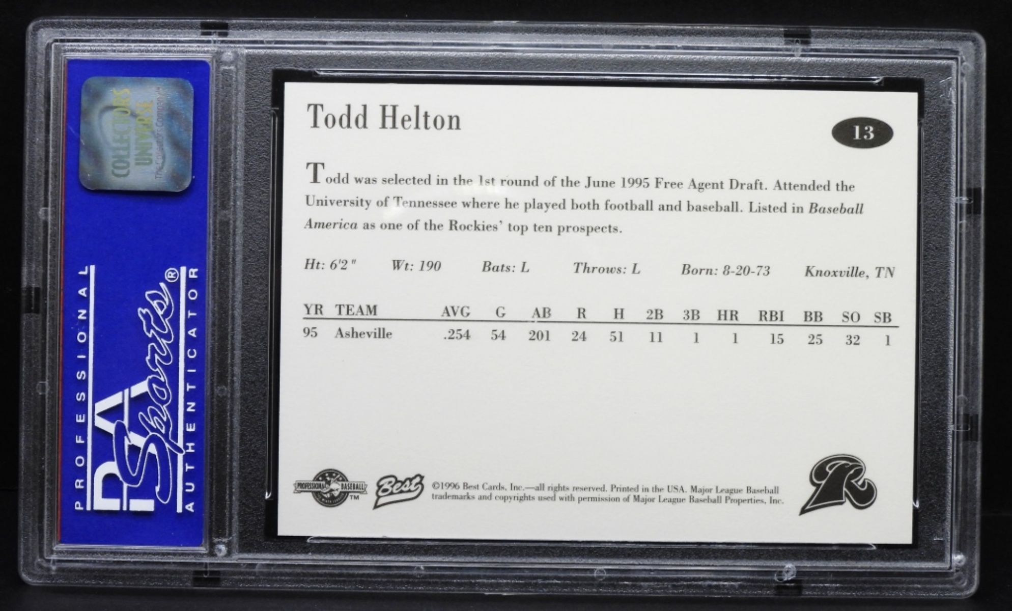 1996 Best Todd Helton New Haven Ravens