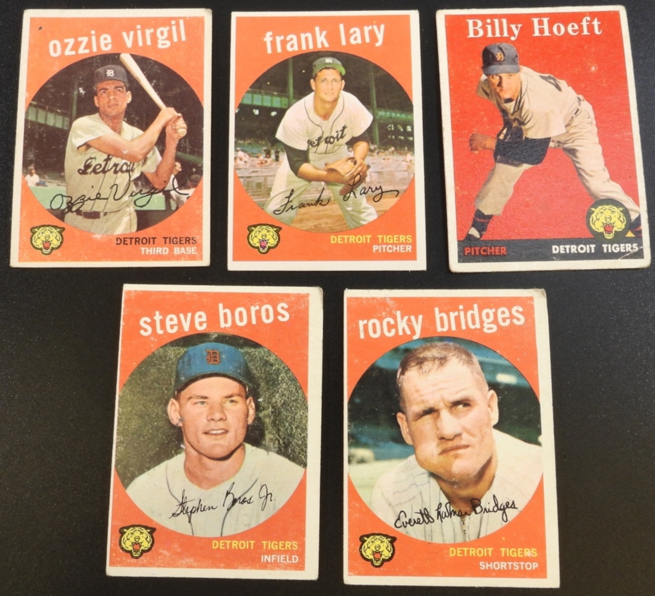 1950s Detroit Tigers Card Lot - Virgil, Lary
