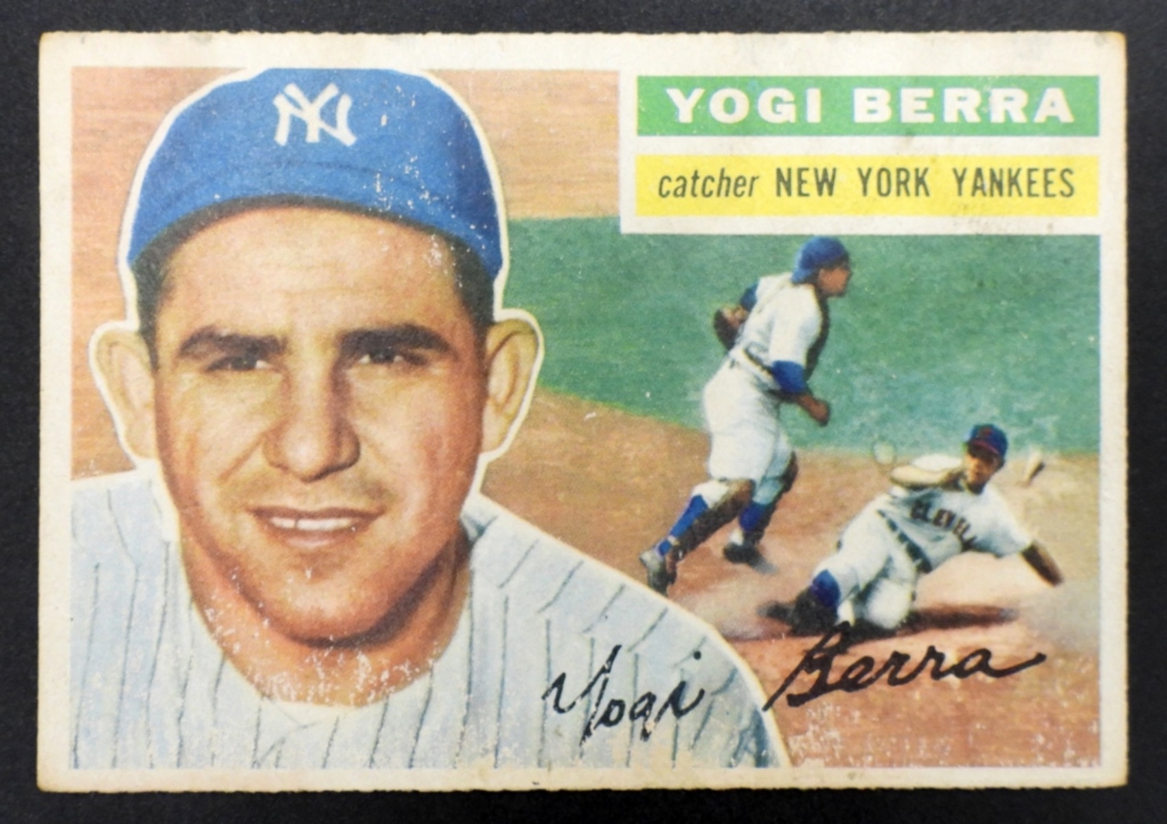 1956 Yogi Berra Topps Card No. 110, Yankees