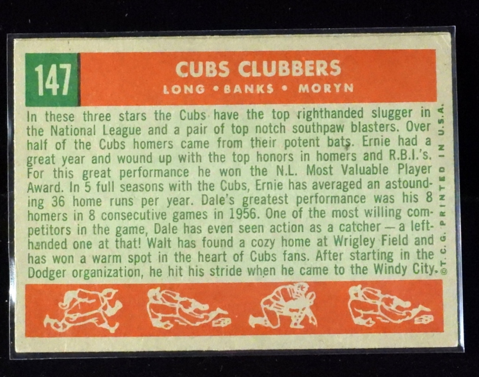TOPPS '59 #147 Cubs Clubbers #156 Ace Hurlers