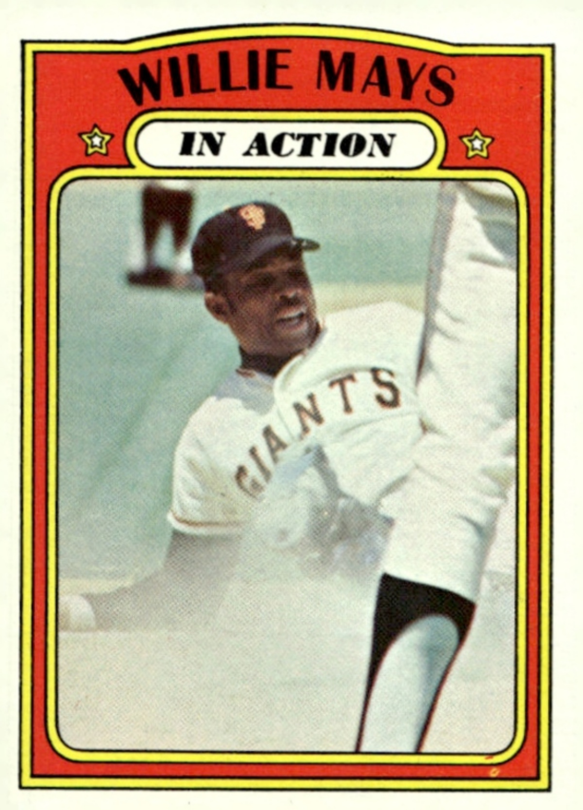 1972 Topps Willie Mays In Action #50