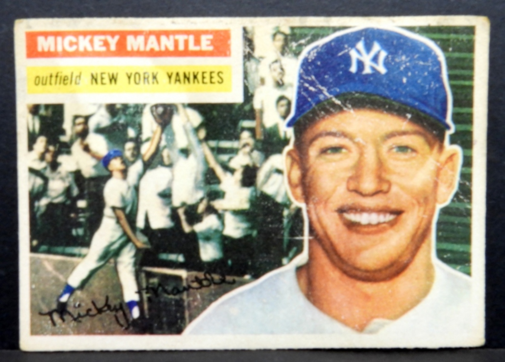 1956 Topps Mickey Mantle Card #135