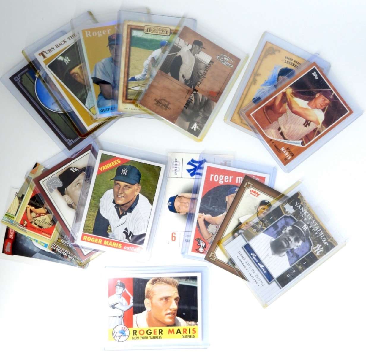 Roger Maris Yankees Trading Cards Collection Lot