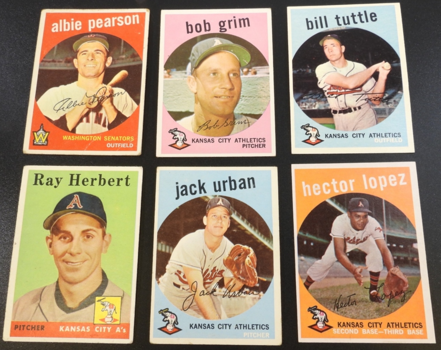 1950s Baseball Cards Mixed Teams Lot 6