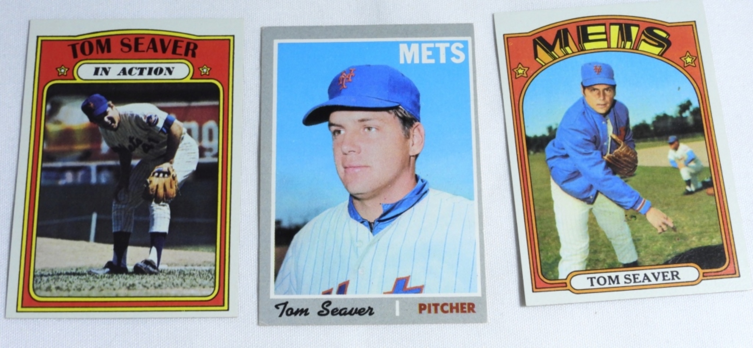 Tom Seaver Topps Cards Lot 1970-1972