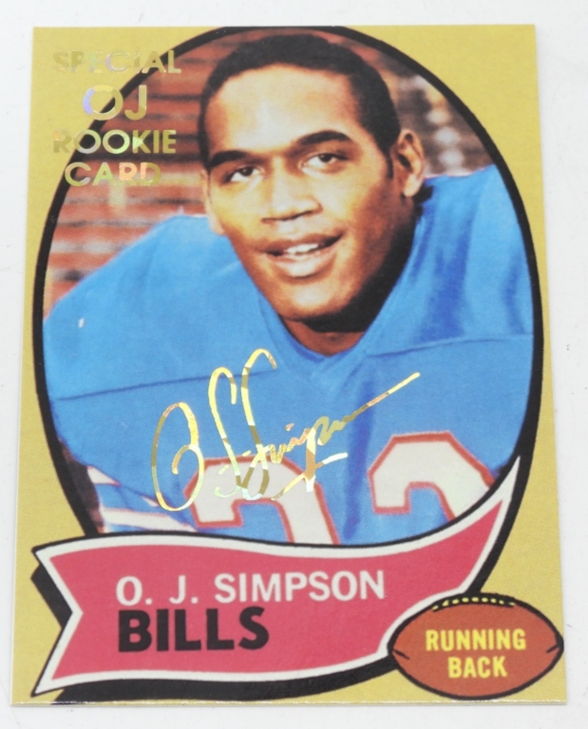 O.J. Simpson Rookie/Mugshot Card