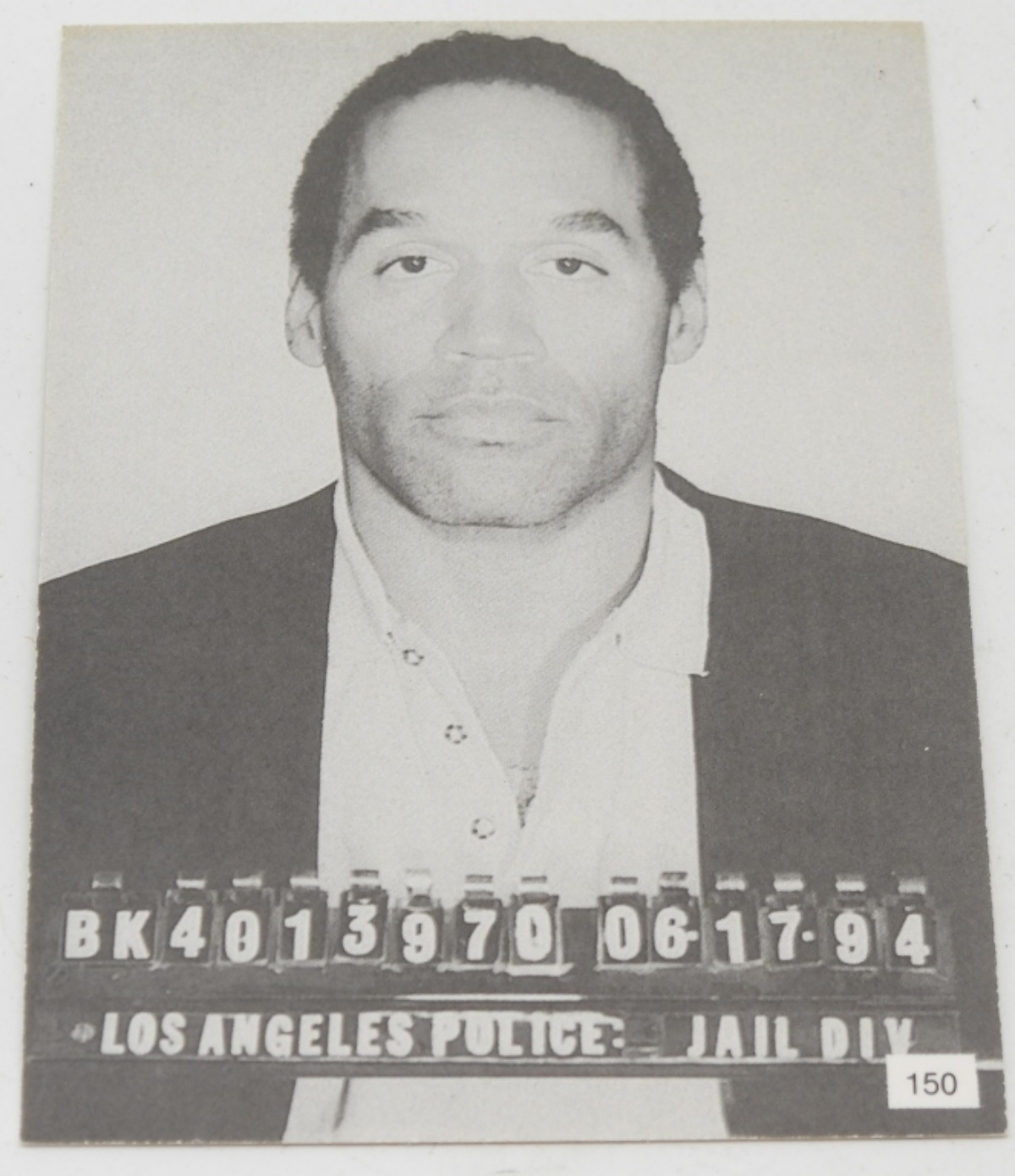 O.J. Simpson Rookie/Mugshot Card