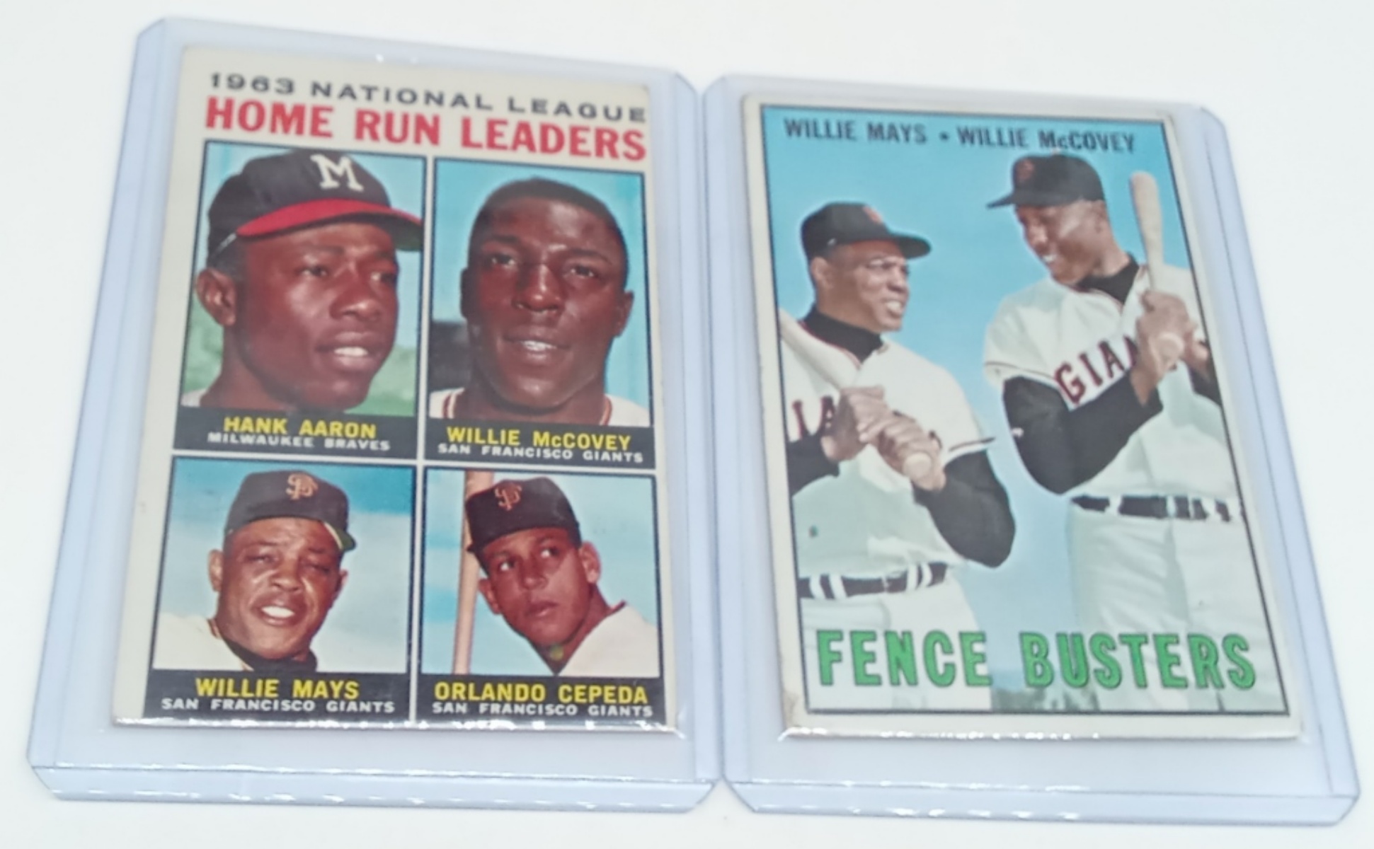 1960's Topps Baseball Cards, Home Run Leaders