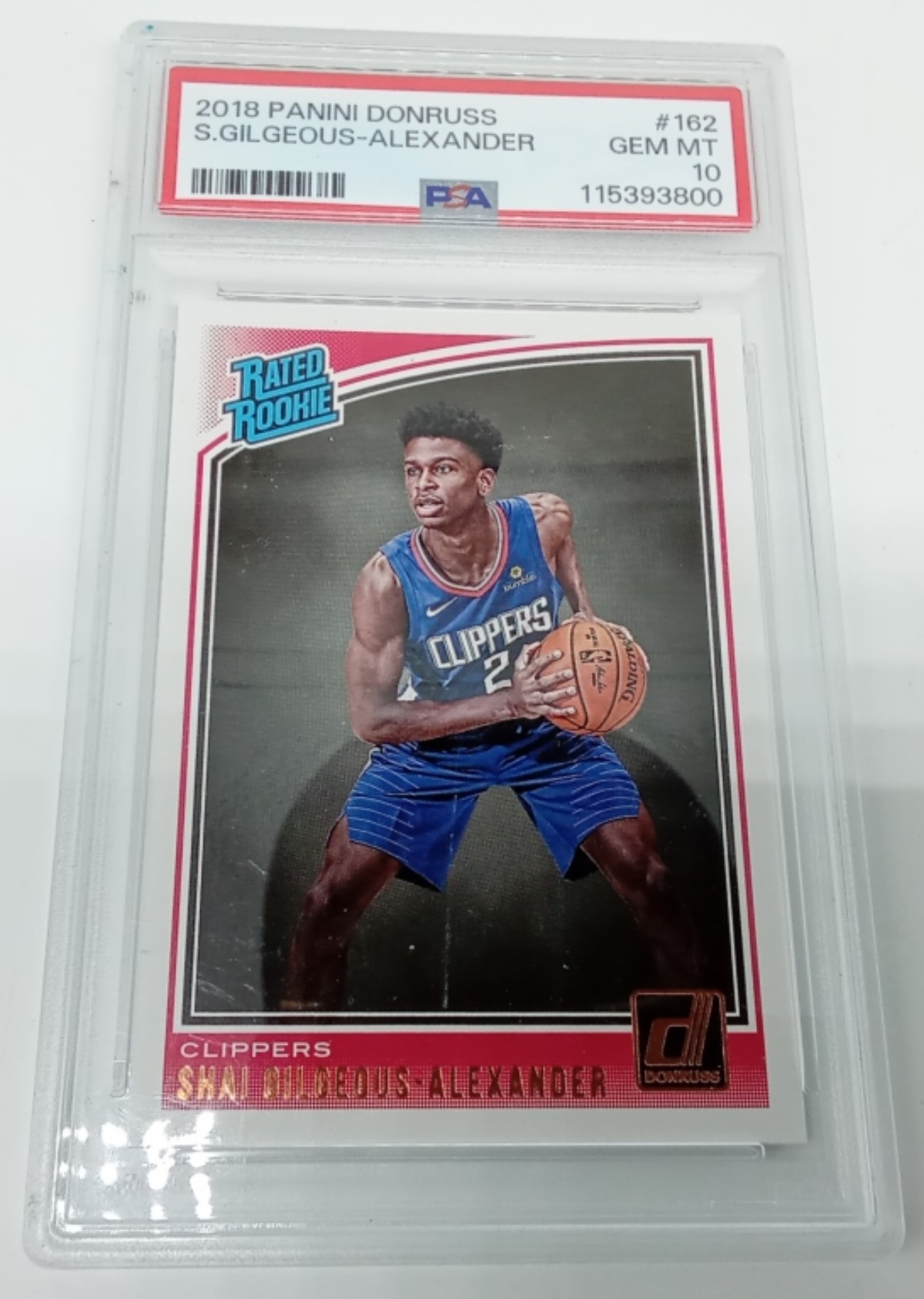 2018 Panini Donruss Shai Gilgeous-Alexander RC PSA