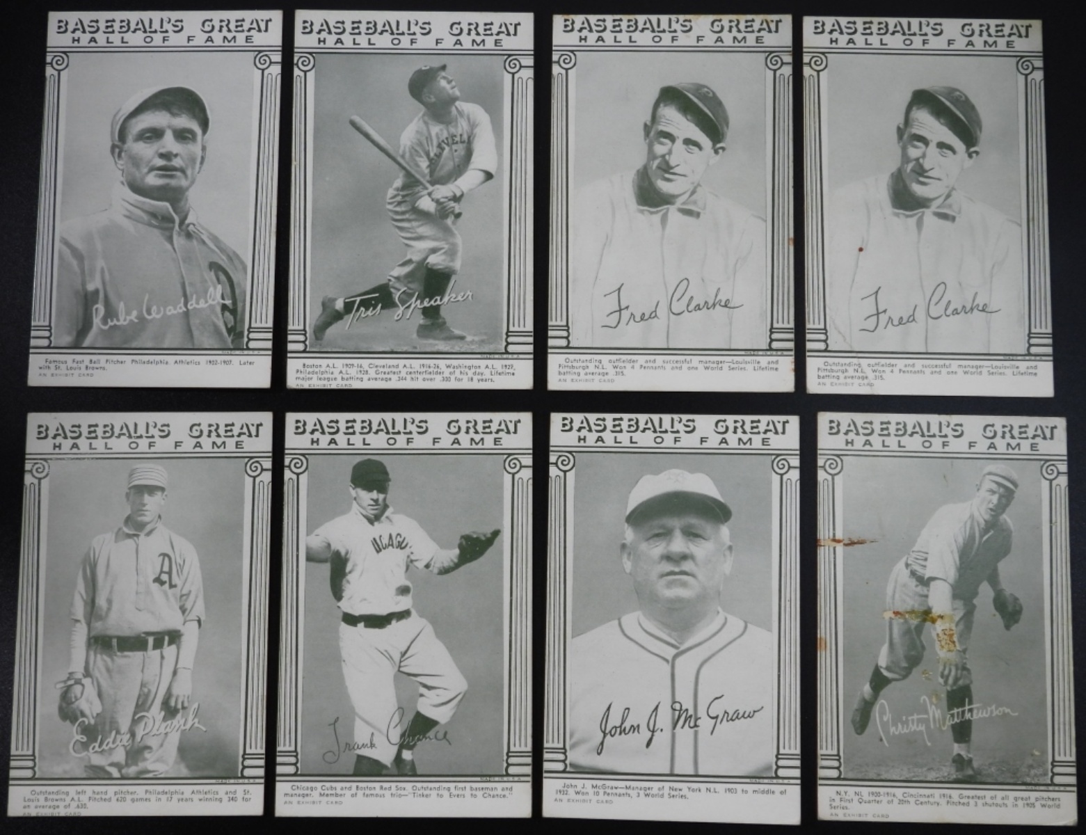 8 Baseball's Great Hall of Fame Cards