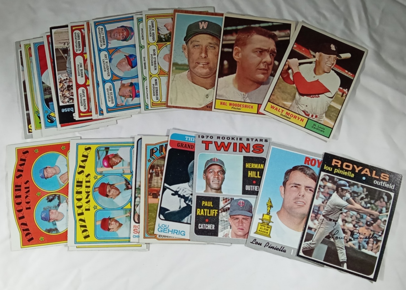 1960s-70s Baseball Card Lot, 25 Raw Cards