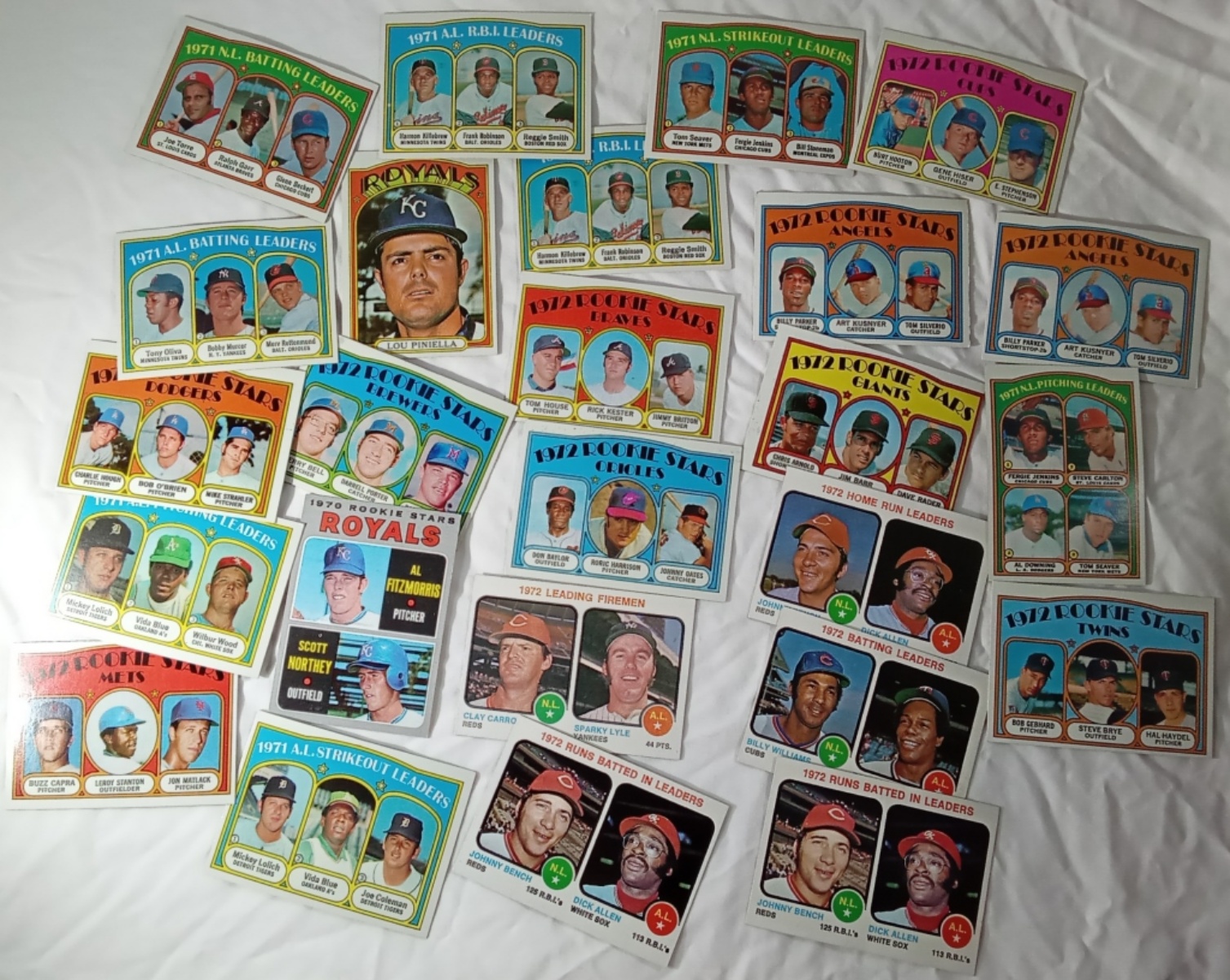1970s Topps Baseball Card Lot (25)