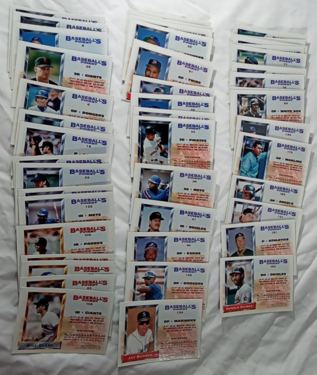 1993 Topps Baseball's Finest 45-Card Lot