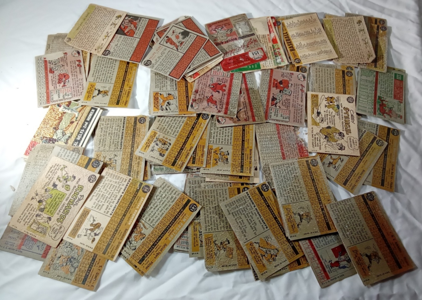 1950s-60s Baseball Card Filler Lot 60+