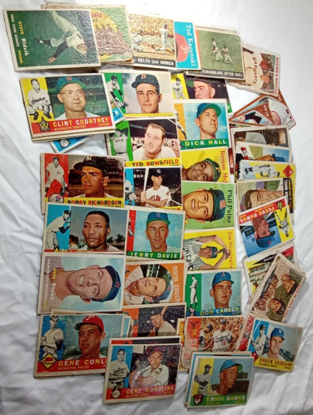1950s-60s Baseball Card Filler Lot 60+