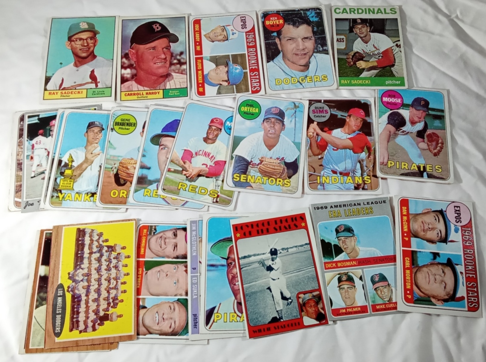 1960s Topps Baseball Card Lot (25) Raw