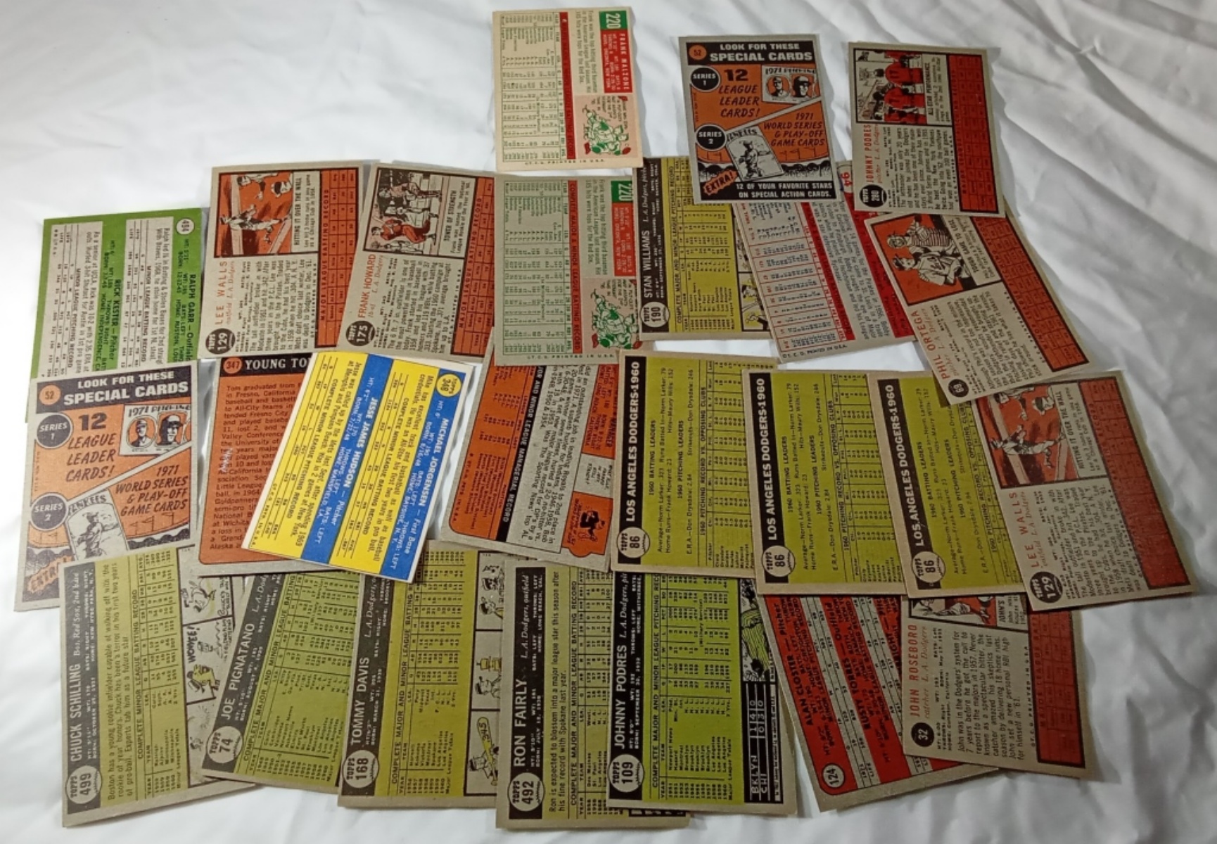 1950s-70s Topps Baseball Card Lot, 25 Cards