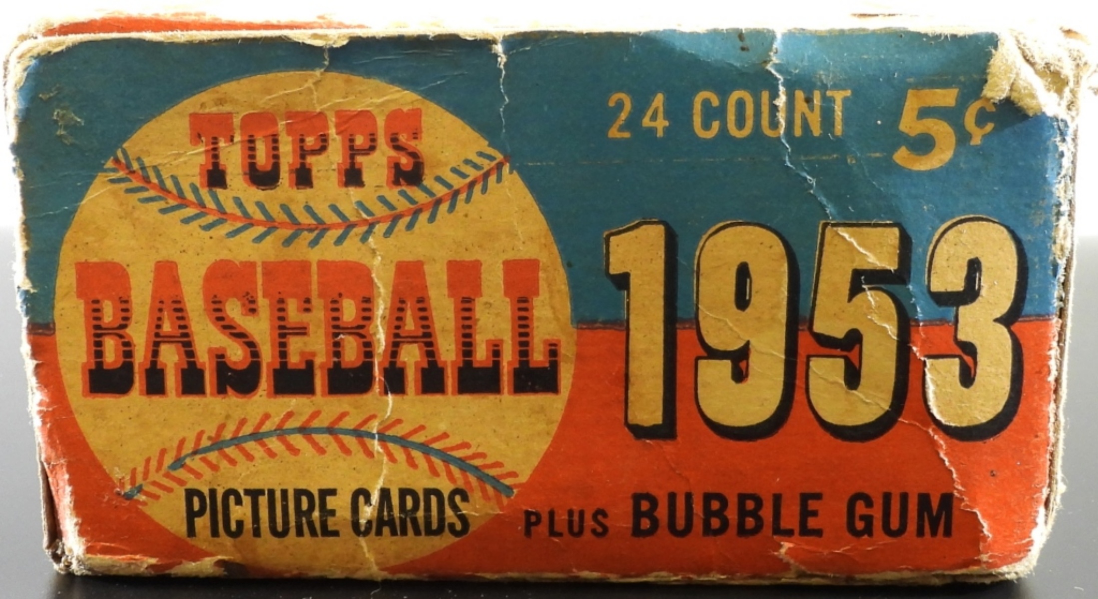 1953 Topps Baseball Card Box Empty