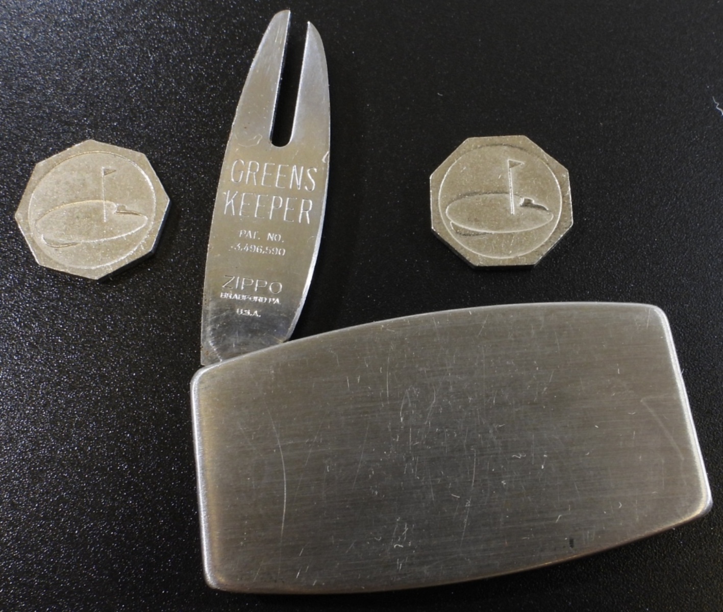 Zippo Greens Keeper Lighter & Golf Marker Set