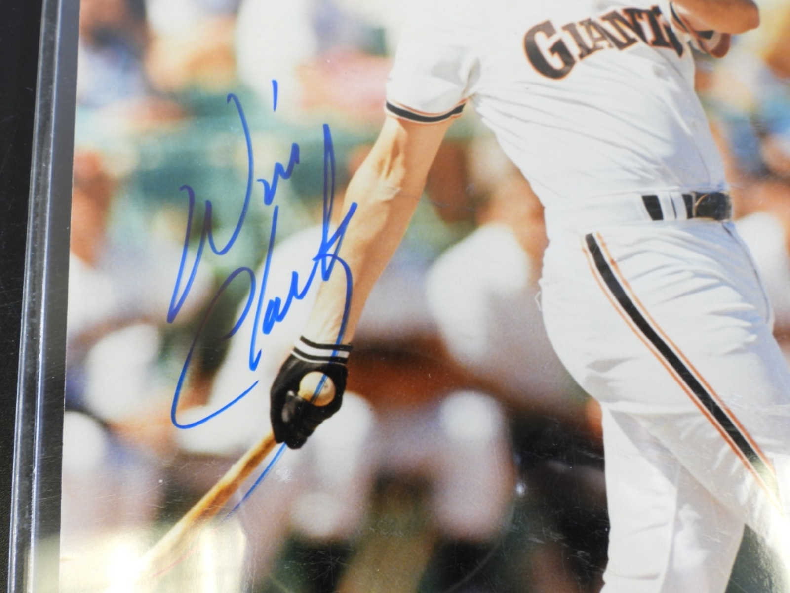 Will Clark Signed Photo, Score Board COA