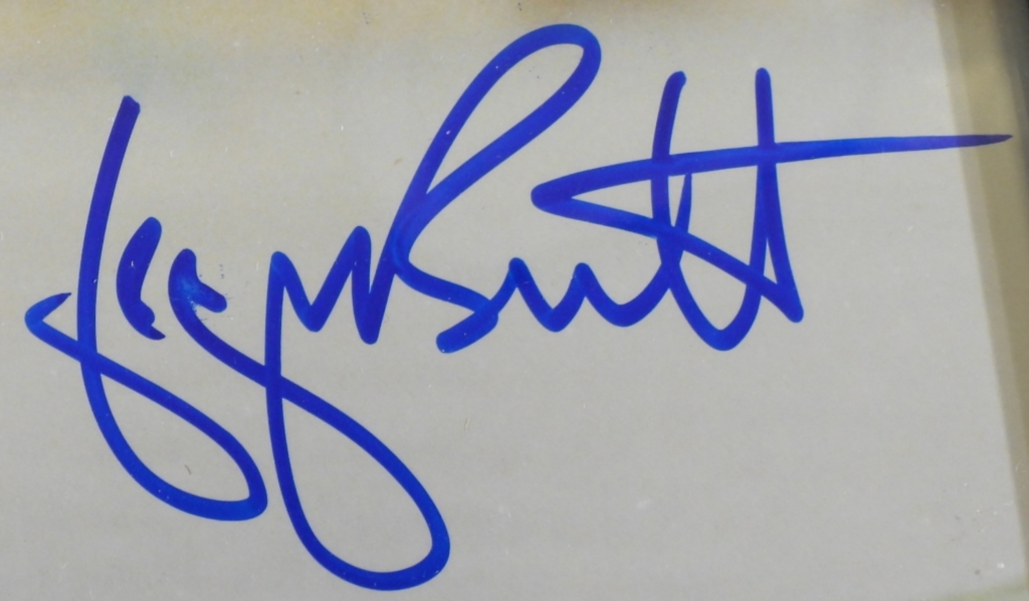 KC Royals Player George Brett Signed Photo Score