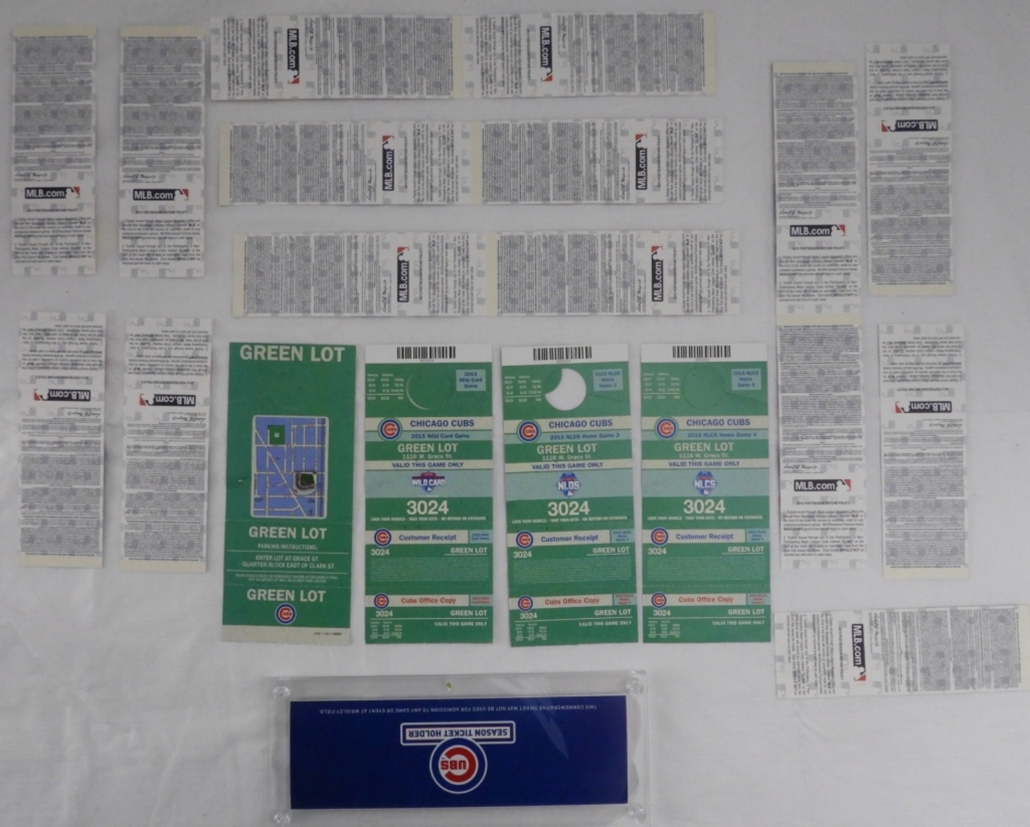 Chicago Cubs Ticket Stubs & Stadium Passes Lot