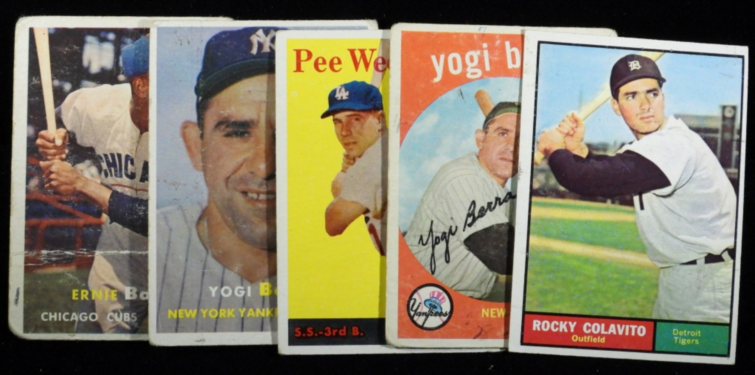 (5) Various Baseball Cards