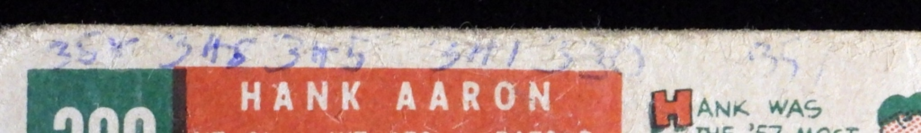 1959 Hank Aaron #380 TOPPS Card