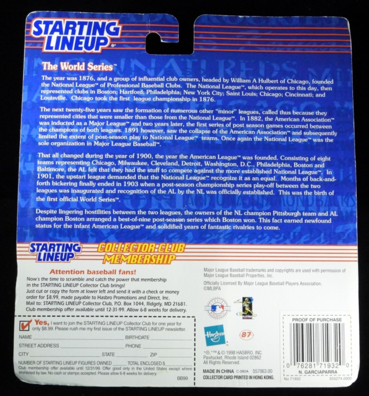 (2) Starting Lineup Superstar Collectibles G-VG