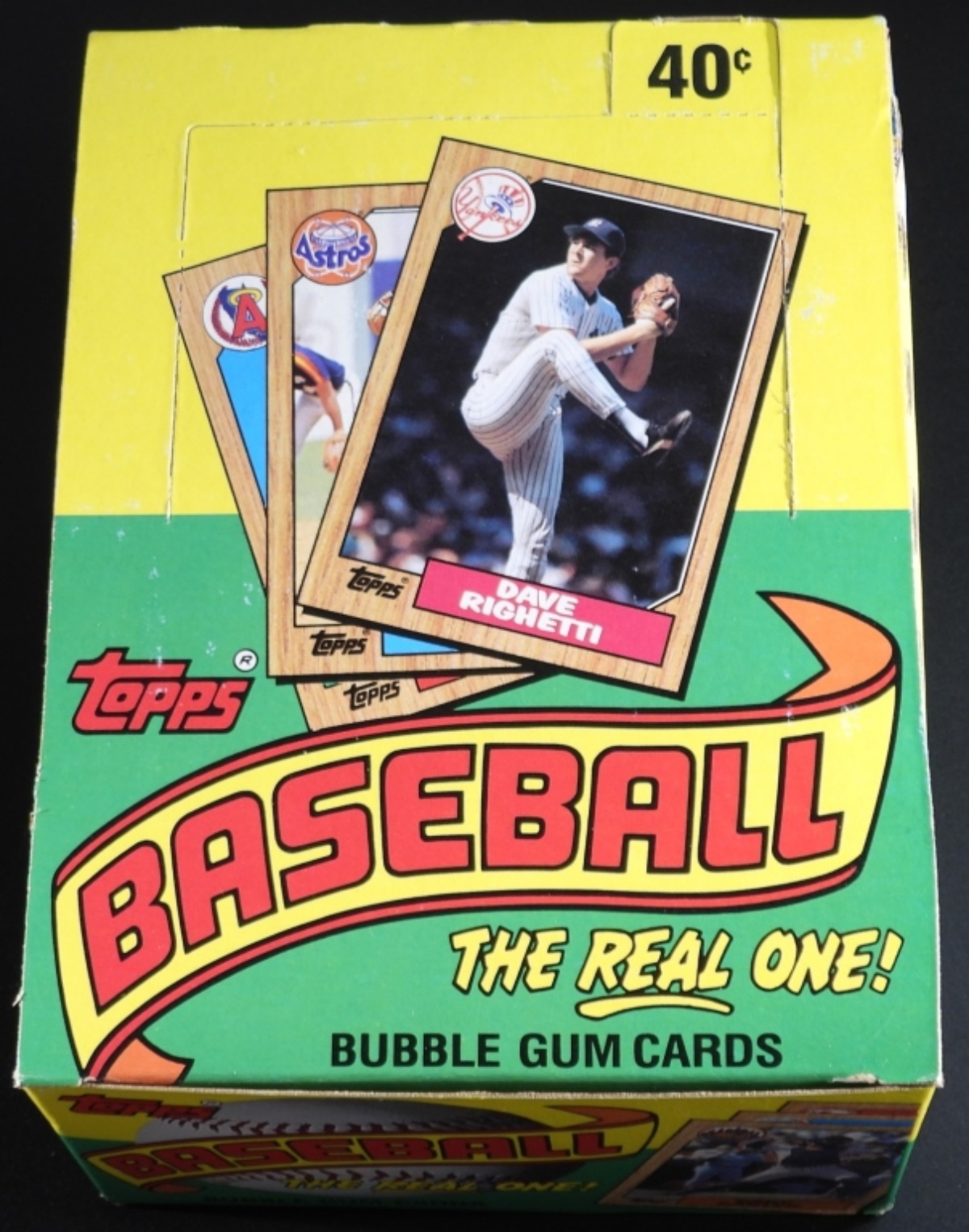 1987 Topps Baseball Bubble Gum Box, 36ct