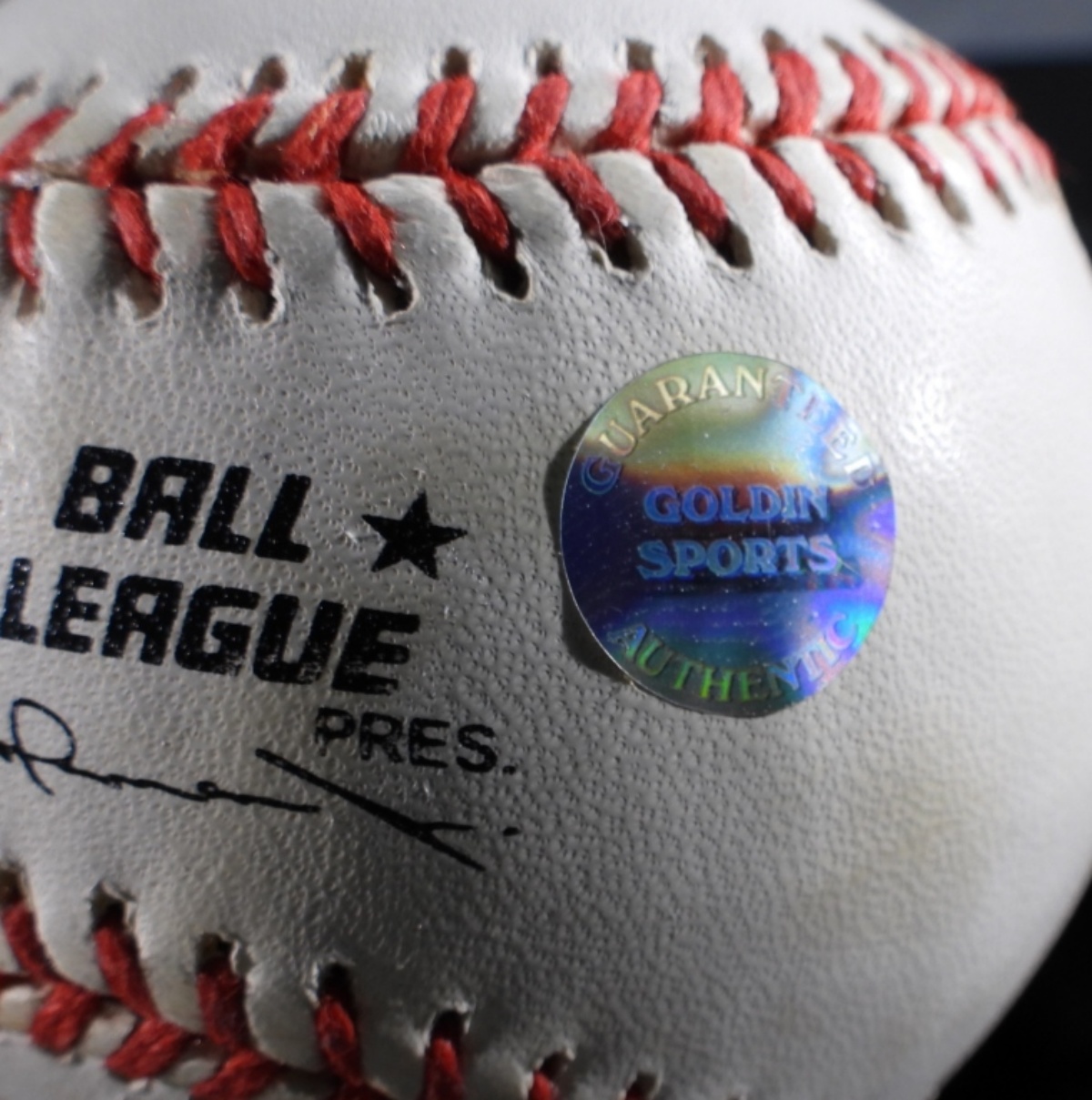 Hank Aaron Signed Baseball 25th Anniversary Ltd