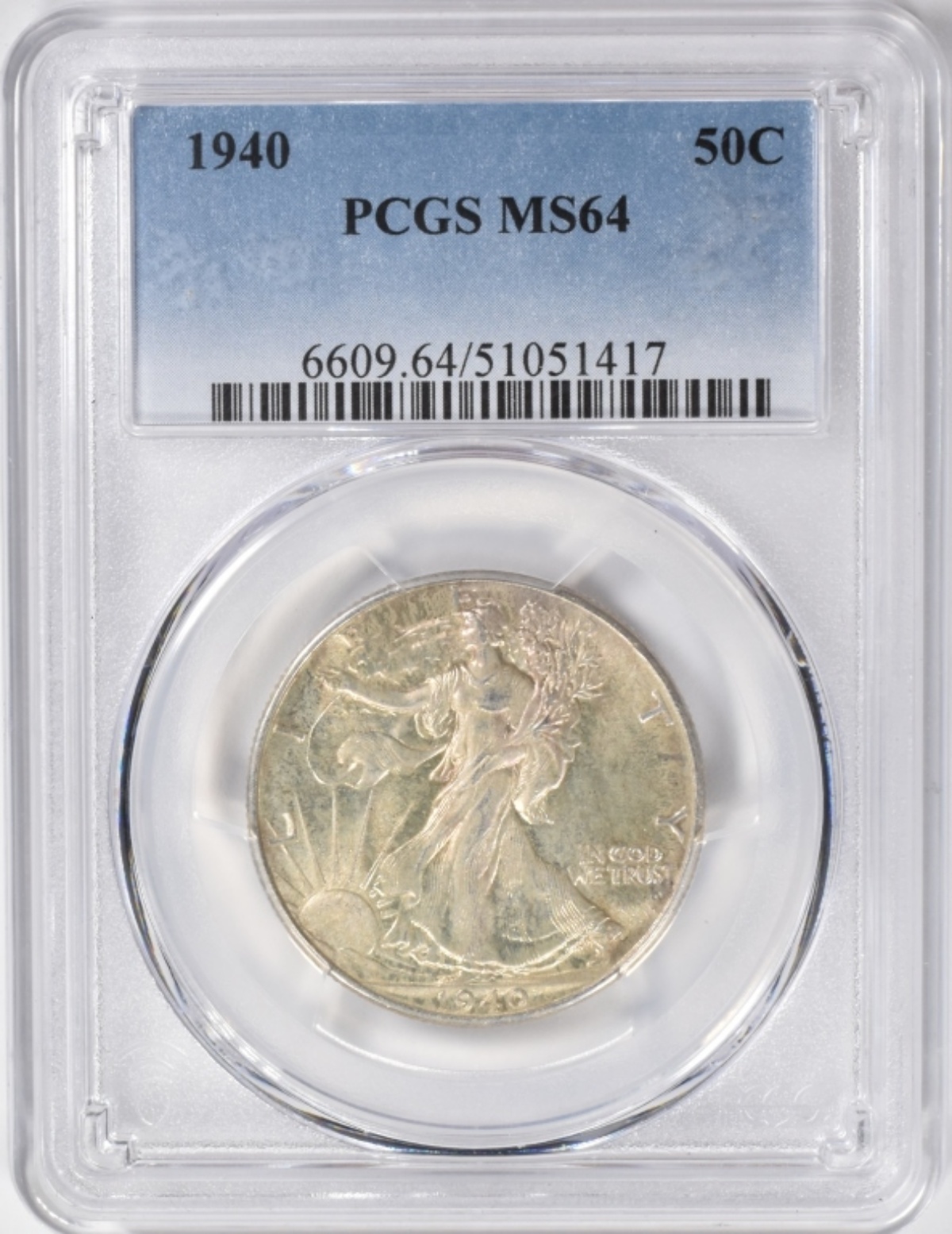 1940 Walking Liberty Half Dollar MS64 PCGS