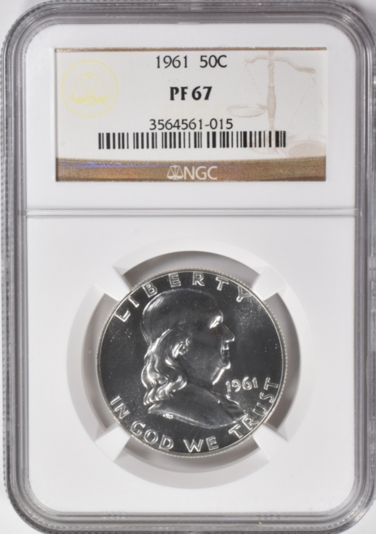 1961 Franklin Half Dollar PF67 NGC