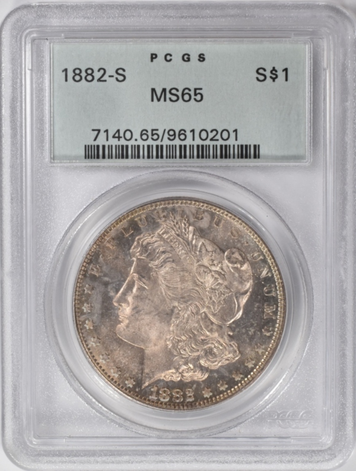 1882-S Morgan Dollar MS65 PCGS OGH