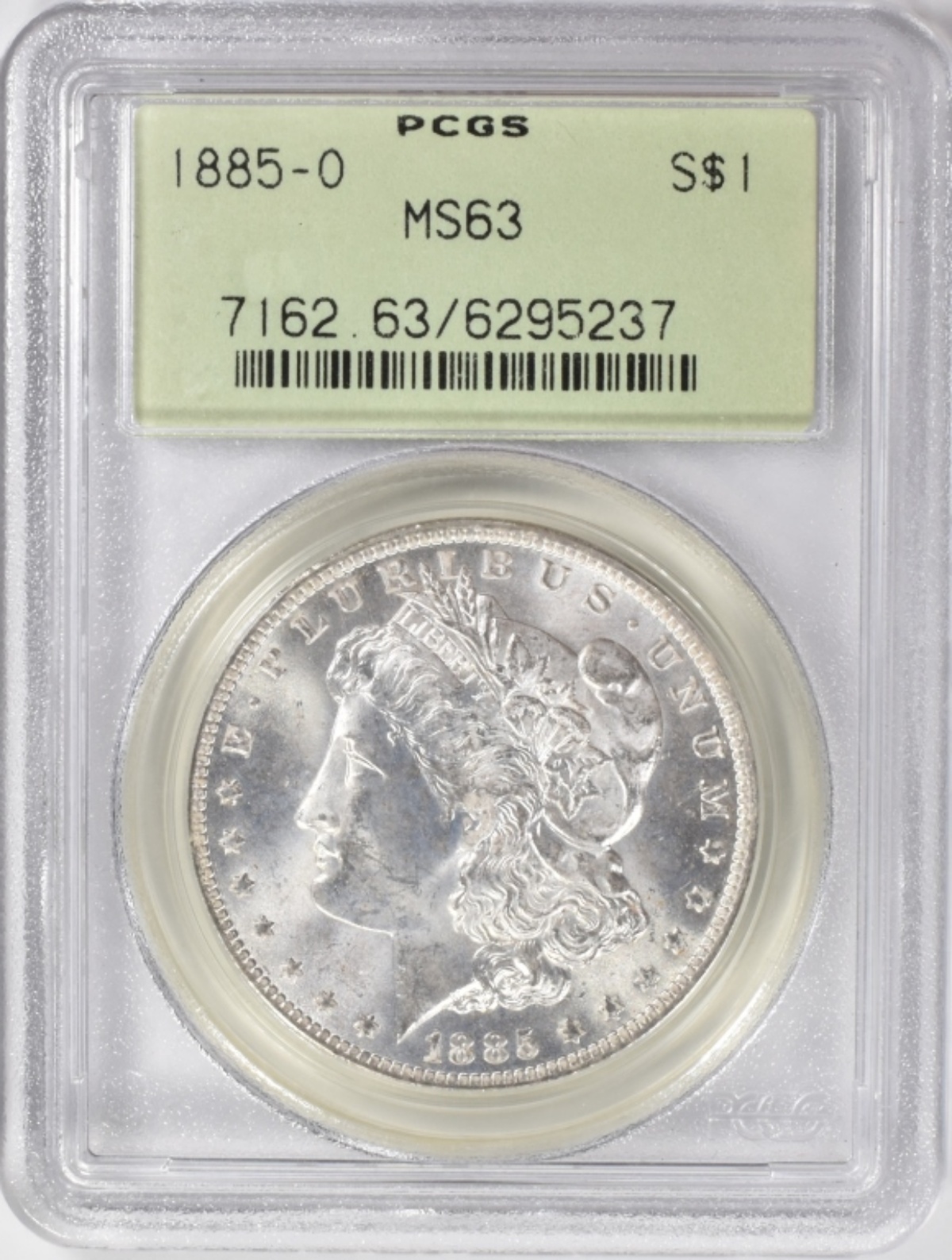 1885-O Morgan Dollar MS63 PCGS OGH