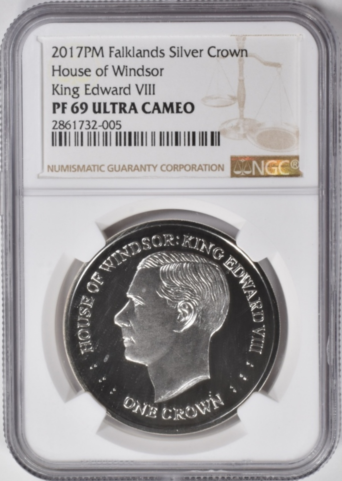 2017PM Falklands Silver Crown PF60 UC NGC