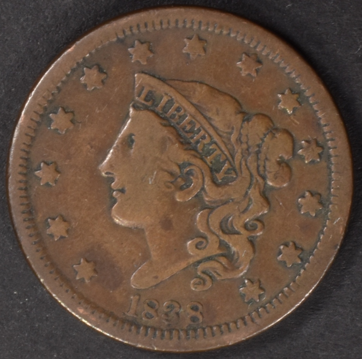 1838 Matron Head Large Cent