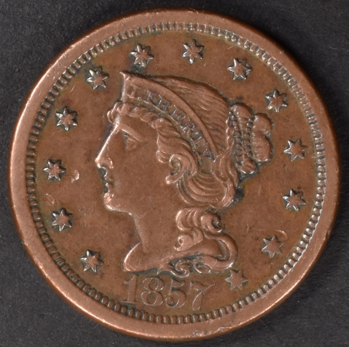 1857 Matron Head Large Date Large Cent