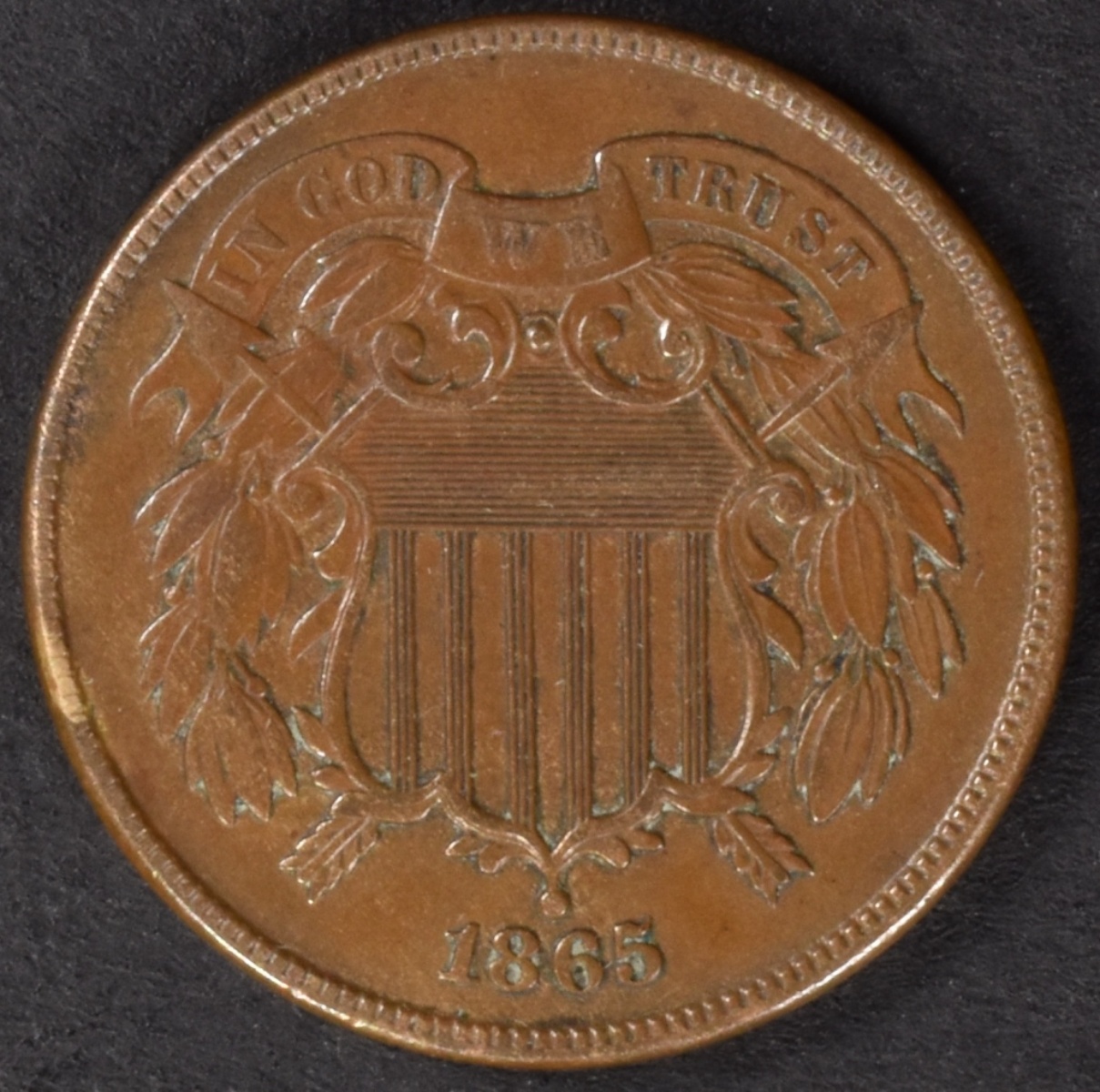 1865 Two Cent Piece
