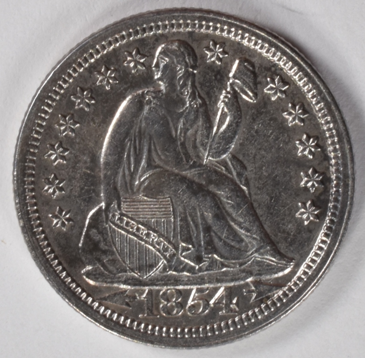 1854 Seated Dime