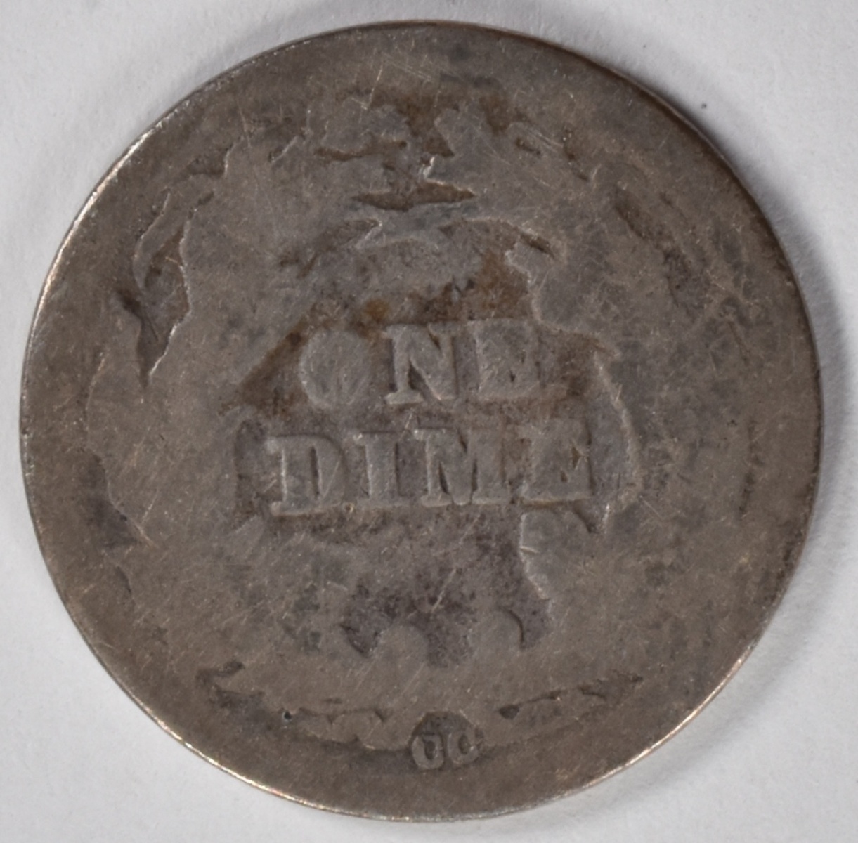 1876-CC Seated Dime