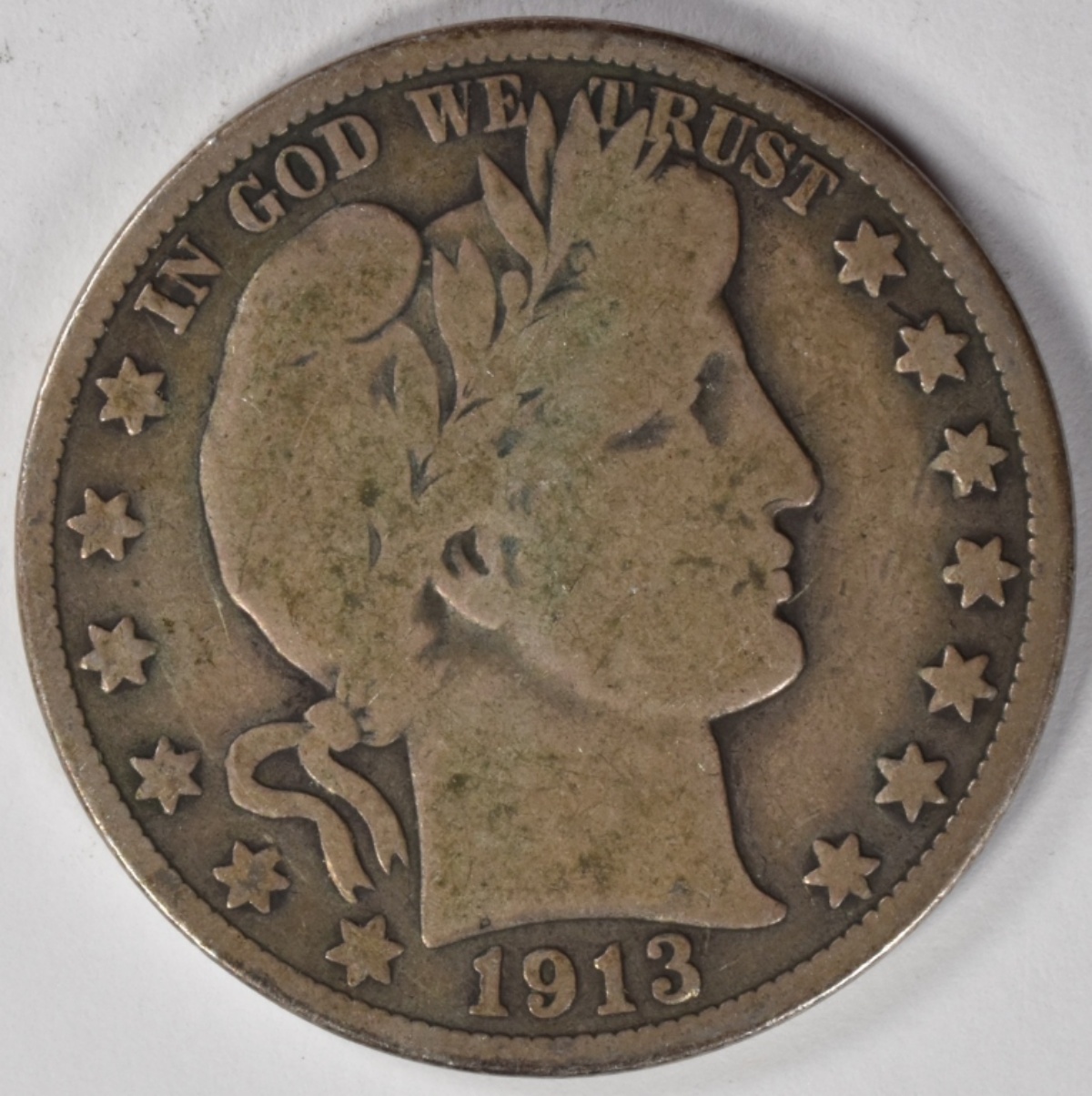 1913-D Barber Half Dollar