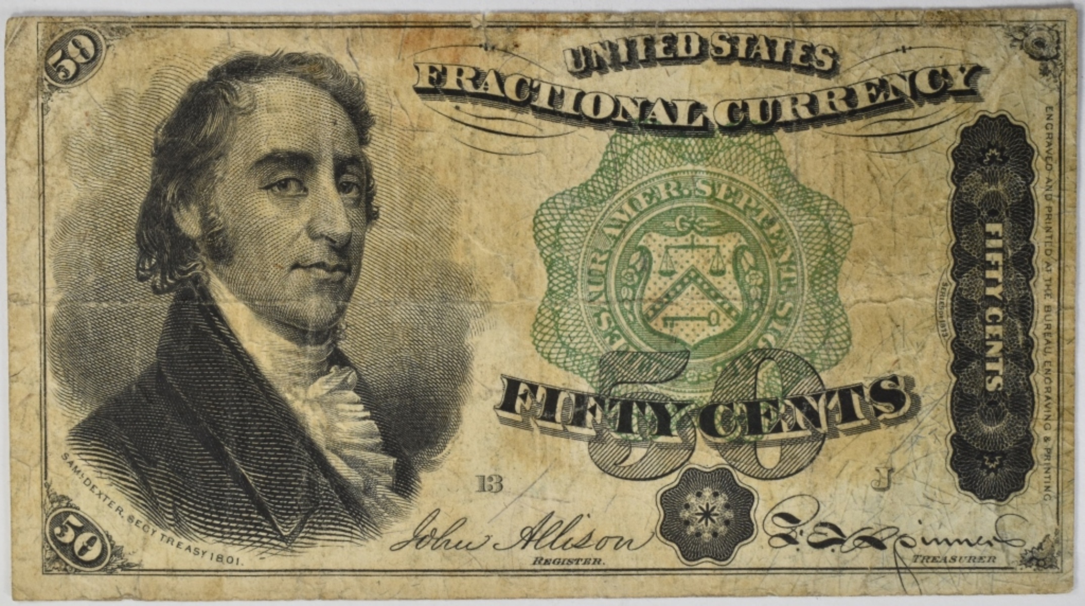 50 Cents Fractional Currency 4th Issue
